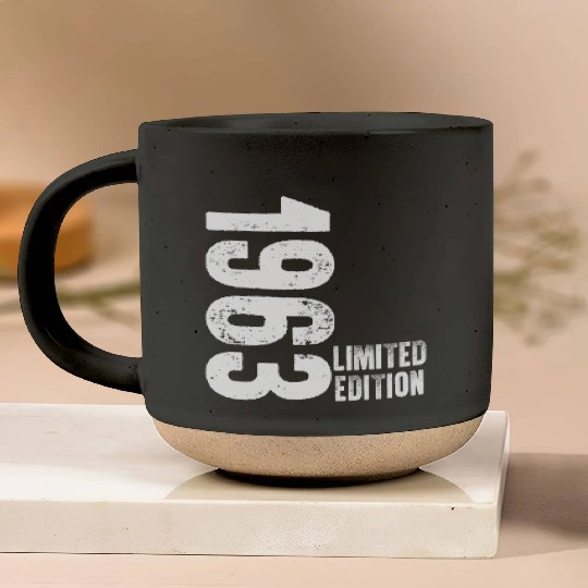 60 Years Vintage 1963 Retro 60th Birthday Pottery Mugs
