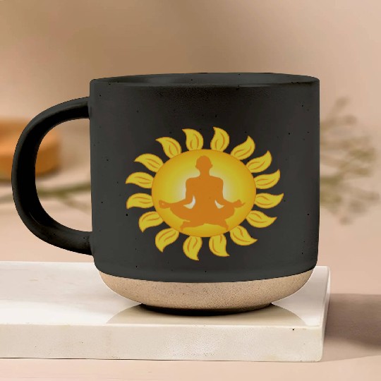 Yoga Meditation Peace Relaxation Pottery Mugs