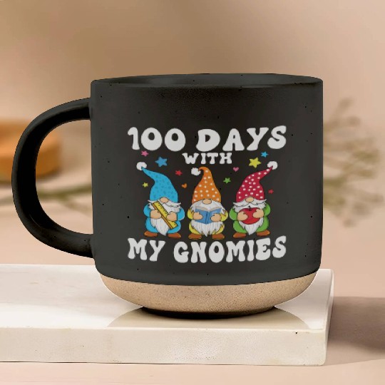 100 Days With My Gnomies School Gift For Teacher Pottery Mugs