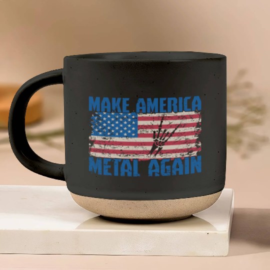 Make America Metal again Heavy Metal Music Pottery Mugs