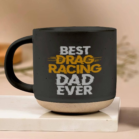 Drag Racing Race Car Dad Vintage Pottery Mugs