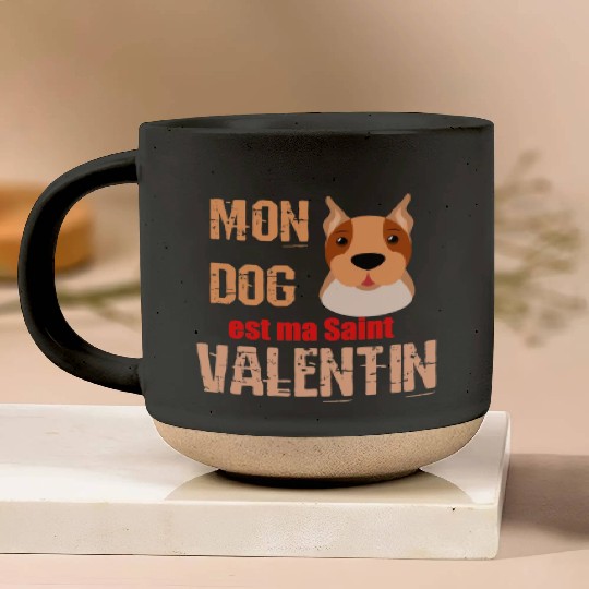 Copy of my dog is my valentine day 2022869 Pottery Mugs