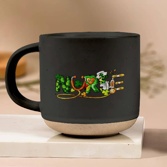 St Patricks Day, Nurse Pottery Mugs