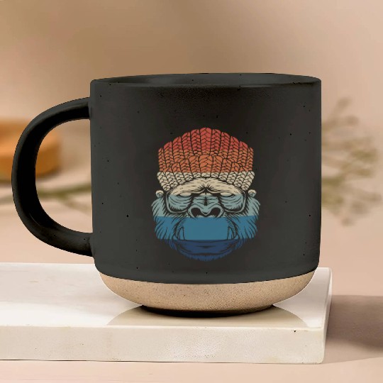 Monkey Ape Gorilla Pottery Mugs