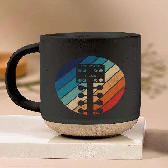 Drag Racing Race Car Retro Vintage Pottery Mugs