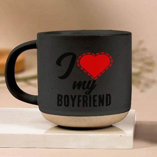 I love my boyfriend Pottery Mugs