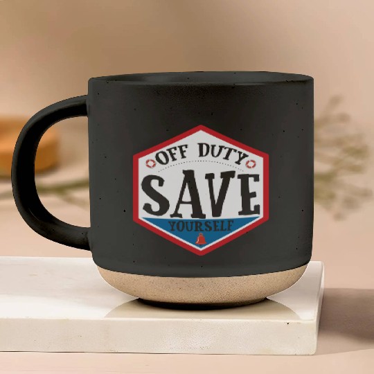 Lifeguard Off Duty Save Yourself Pottery Mugs