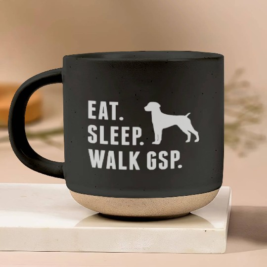 Eat Sleep Walk German Shorthaired Pointer Pottery Mugs