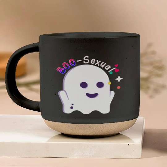 Boo Sexual Cute Bi Ghost LGBT Bisexual Pride Funny Pottery Mugs