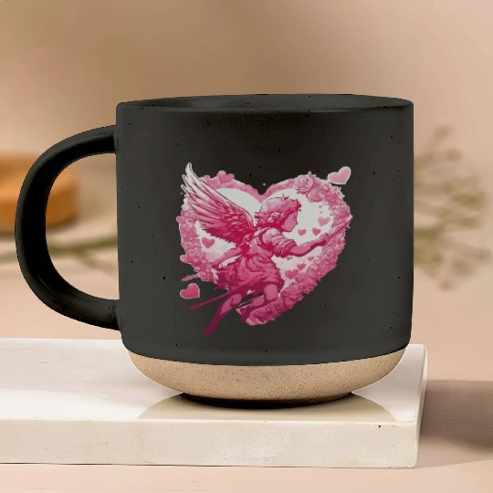 funny Cupid Valentine's Day girls Pottery Mugs
