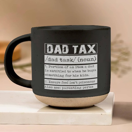 Vintage Dad Tax Definition Men Funny Father's Day Pottery Mugs
