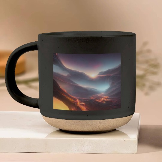 Sunrise at the Tunnel View Point Pottery Mugs