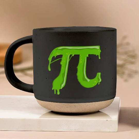 Green Slimy Pi - Funny Pi Day Math Teacher Pottery Mugs