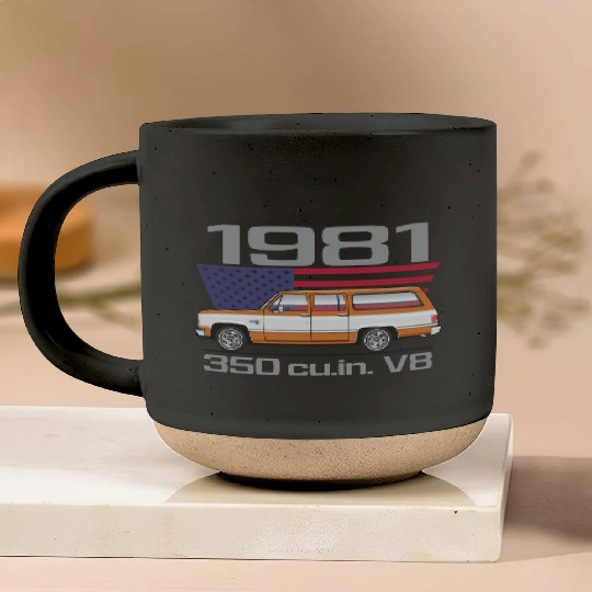 1981 Burnt Orange Pottery Mugs