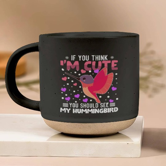 Hummingbird Heart Valentine's Day Animal For Pottery Mugs