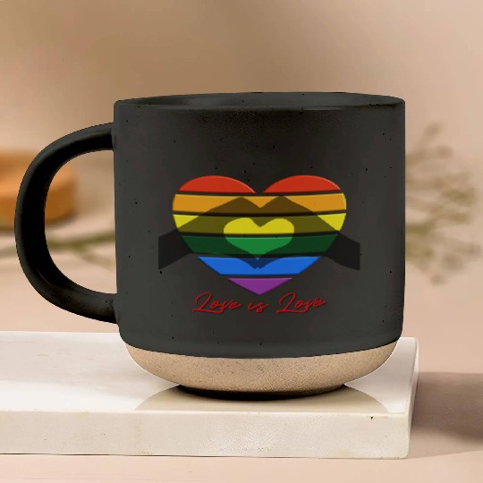 Love is Love Pottery Mugs