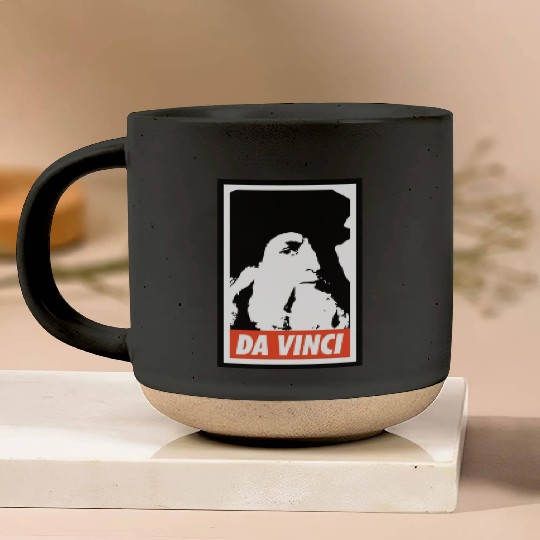 Leonardo Da Vinci Pottery Mugs