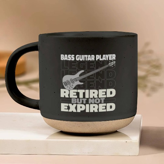 Bass Guitar Bassist Retired Pottery Mugs