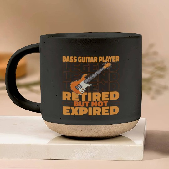 Bass Guitar Bassist Retired Pottery Mugs