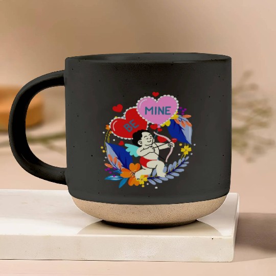Cupid Be Mine - Valentines Day Pottery Mugs