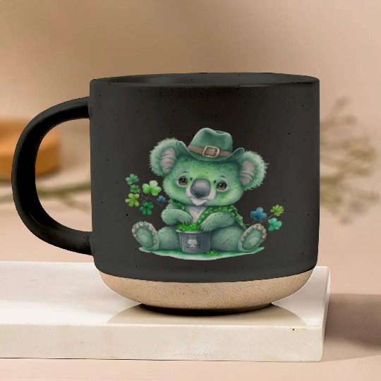 St Patrick's Day Irish Funny Koala Saint Patrick Pottery Mugs
