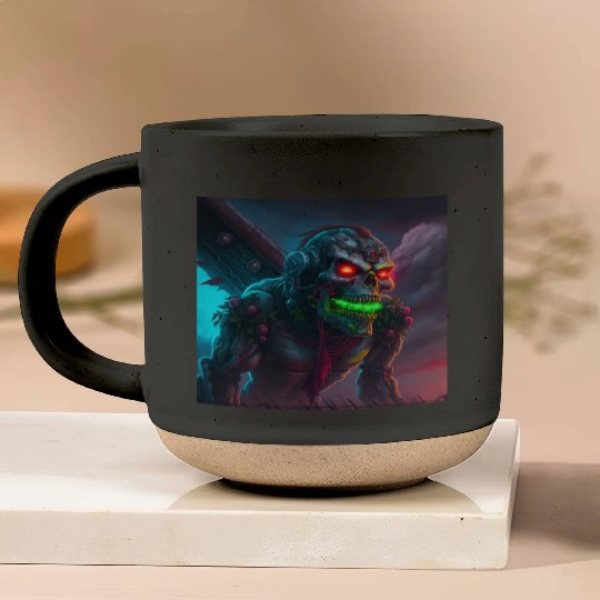 ZOMBIE IRON MAIDEN (version 15) Pottery Mugs