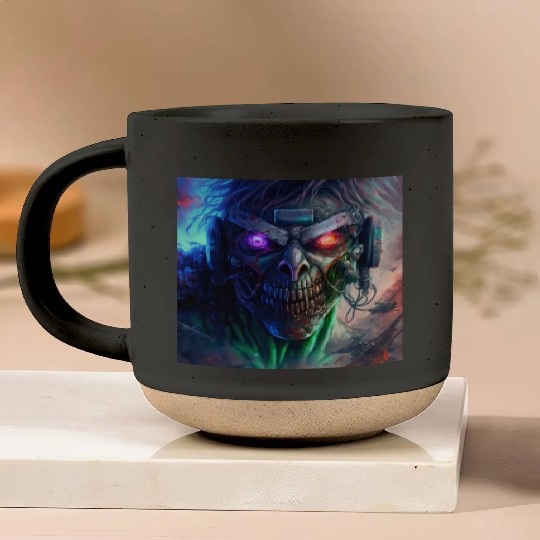 ZOMBIE IRON MAIDEN (version 12) Pottery Mugs
