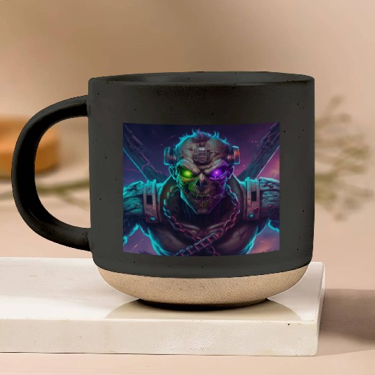 ZOMBIE IRON MAIDEN (Version 10) Pottery Mugs
