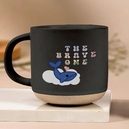 The brave one whale cute Pottery Mugs