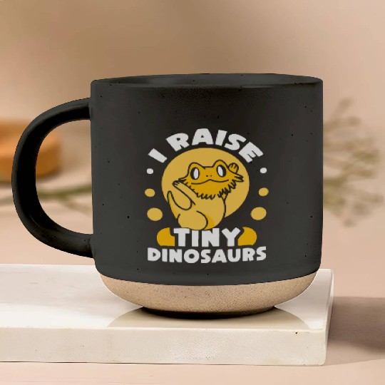 I Raise Tiny Dinosaurs Pet Reptile Bearded Dragon Pottery Mugs