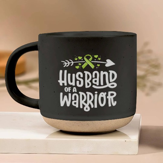 Husband Of A Warrior Lymphoma Cancer Awareness Pottery Mugs