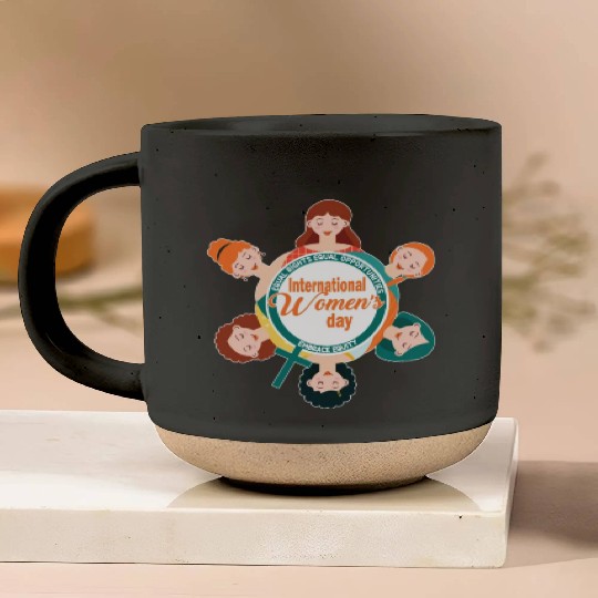 International Women's Day: Embrace Equity Pottery Mugs