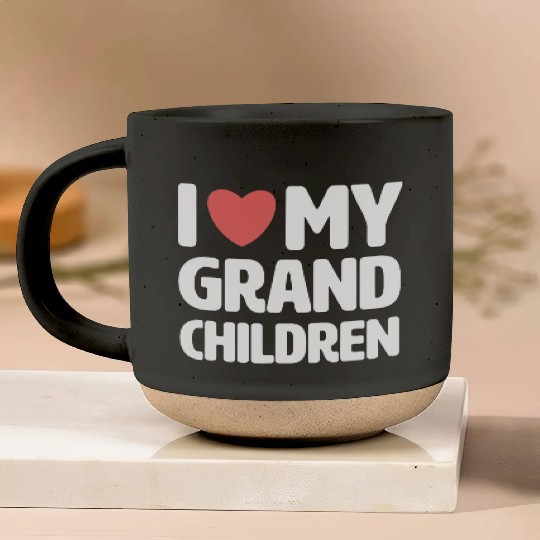 I Love My Grandchildren Pottery Mugs Proud Grandma Gran