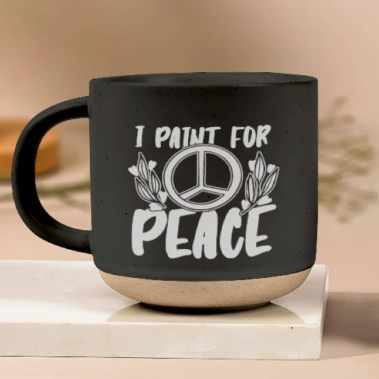 Painter Painting Peace Pottery Mugs