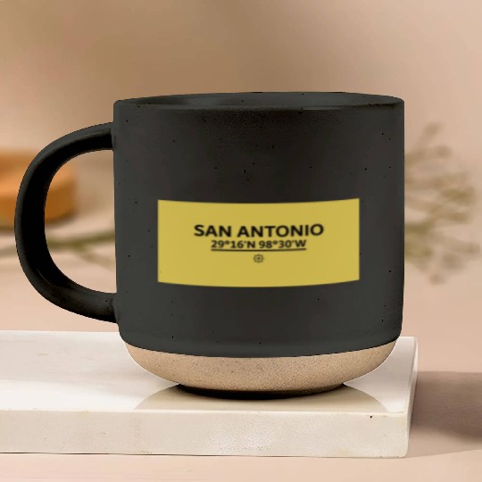 San Antonio S Coordinate's design Pottery Mugs