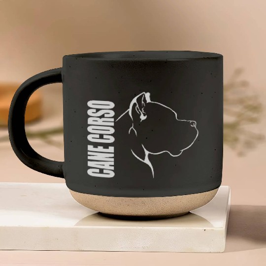Proud Cane Corso Profile dog mom Pottery Mugs
