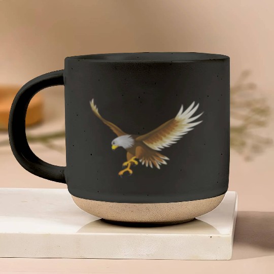 Eagle flying Pottery Mugs