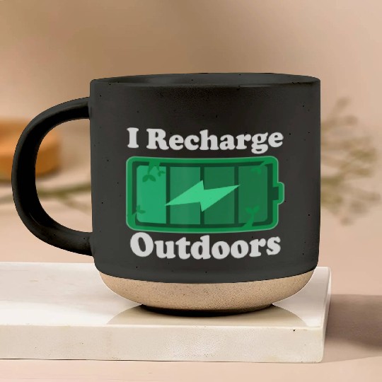 Nature Lover Outdoors Quote Pottery Mugs