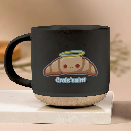 Croissaint - innocent croissant Pottery Mugs