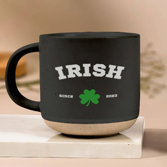 Irish Since 2023 Athletic Design Pottery Mugs
