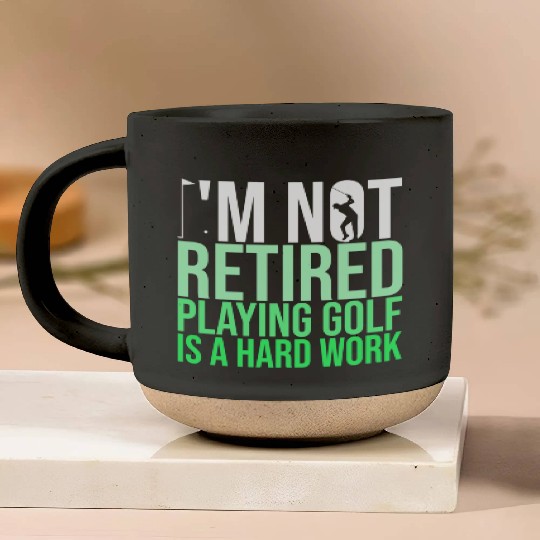 Golf Retirement Gift Pottery Mugs