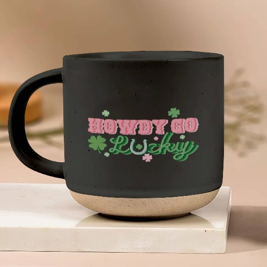 Howdy Lucky Charm Pottery Mugs