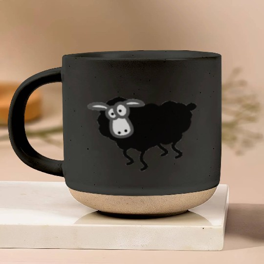 black sheep looking Pottery Mugs