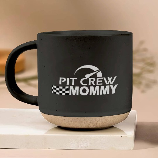 Pit Crew Mommy Race Car Birthday Party Family Gift Pottery Mugs