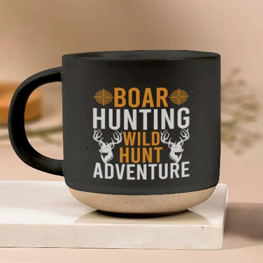 Boar Hunting Wild Hunt Adventure Pottery Mugs