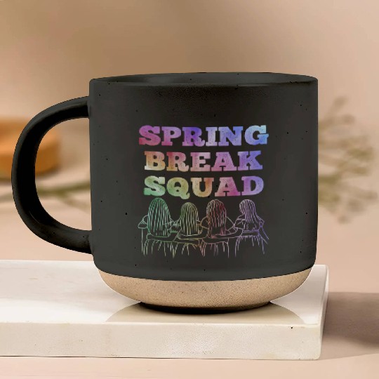 Spring Break Squad Summer Vacation Spring Break Pottery Mugs