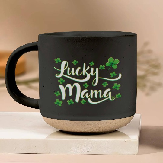Lucky Mama St. Patrick's Day Mom Pottery Mugs