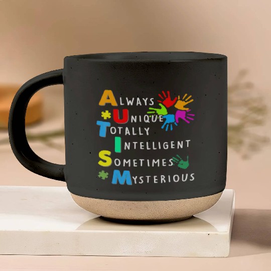 Kindness Always Unique Totally Autism Awareness Ha Pottery Mugs
