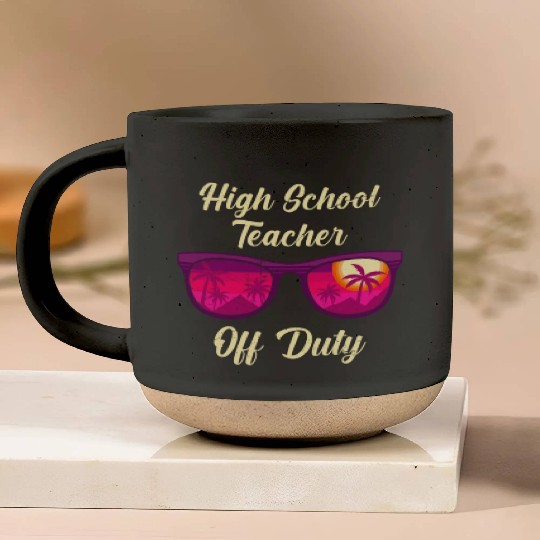 High school teacher off duty vacation teacher Pottery Mugs