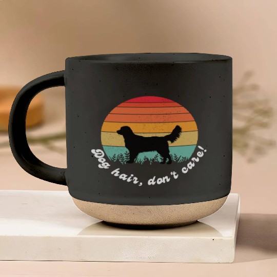 Dog Hair, Don't Care Pottery Mugs